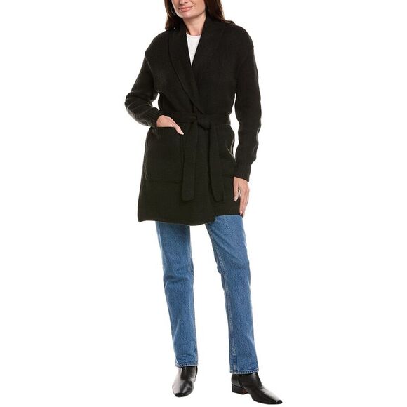 Chaser Womens  Eve Chunky Cardigan, Black - Picture 1 of 3
